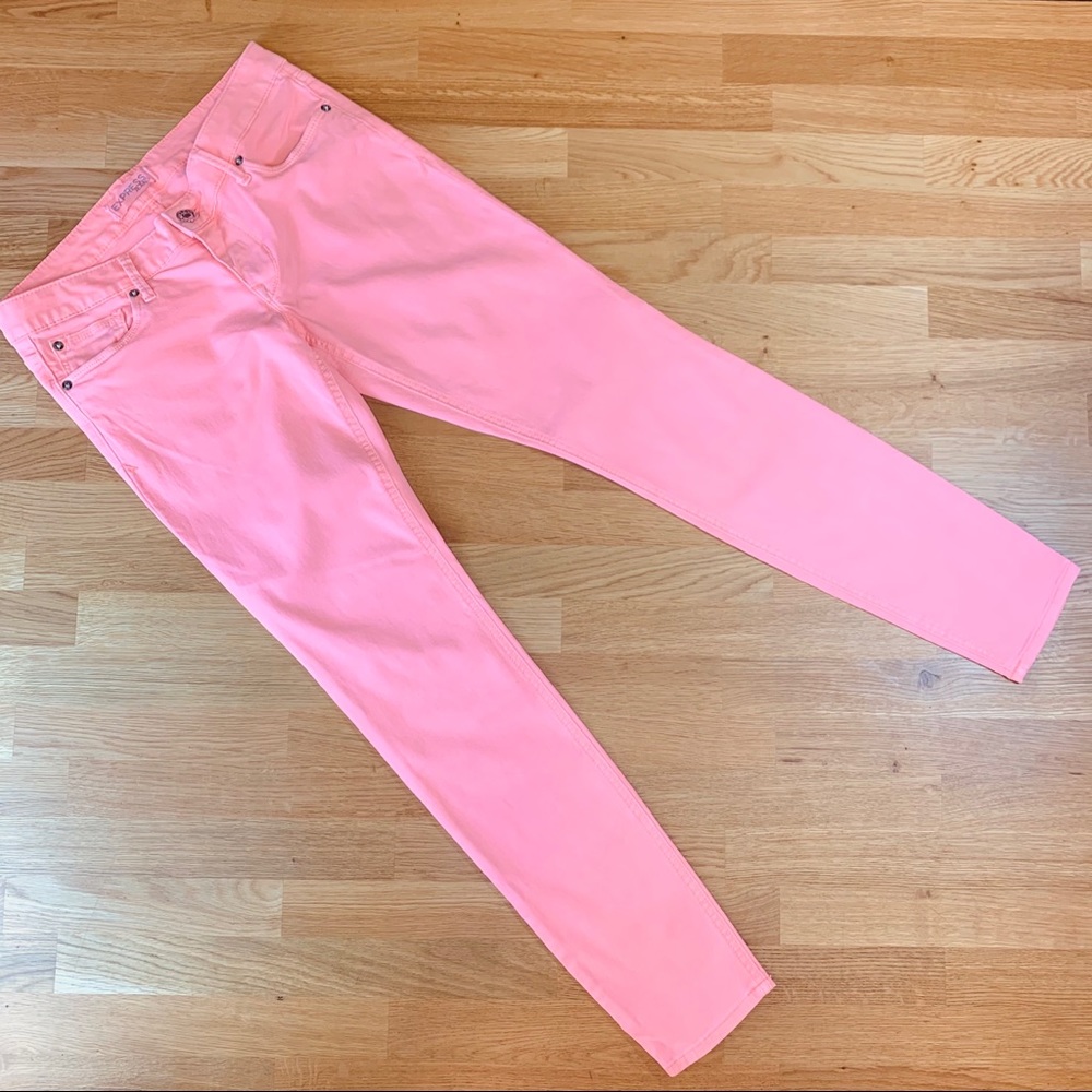 4 Express Pop Color Coral Jean